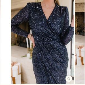Ivy City STARSTRUCK DRESS IN NAVY